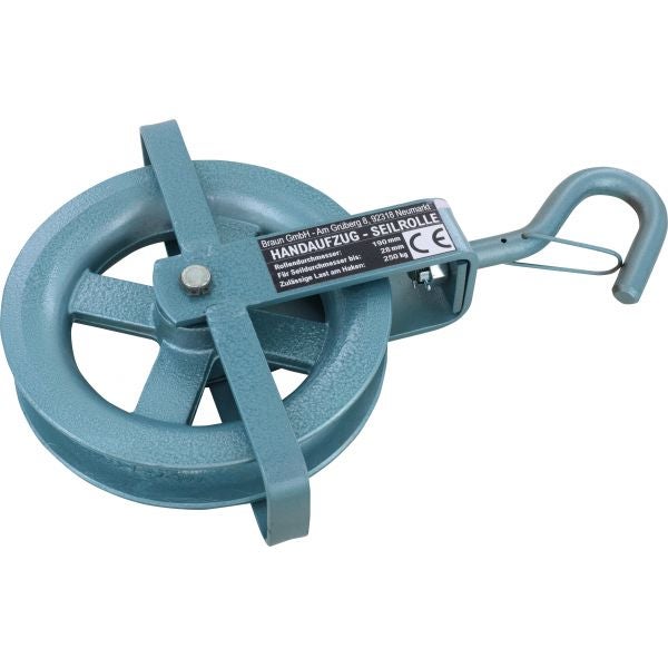 Triuso Multifunktions-Umlenkrolle Bauaufzug Tragkraft 250kg - 1 Stück