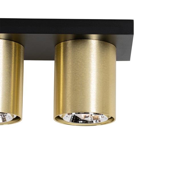 Deckenleuchte mit zylindrischen Lampenschirmen