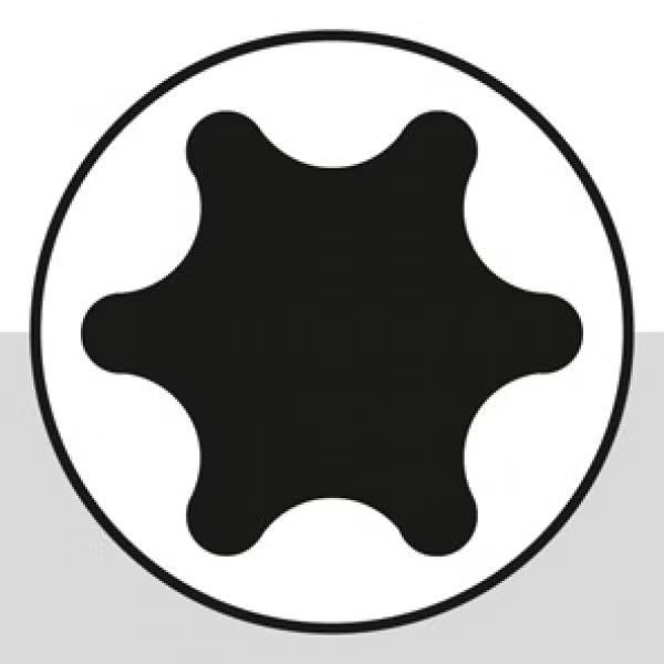 Symbol für einen Torx Schraubenantrieb