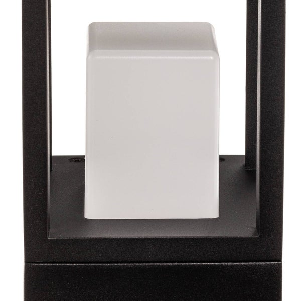 Lucande LED Wandleuchte außen Rumina (spritzwassergeschützt (Modern) in Schwarz aus Aluminium (1 flammig, ) - Außenwandleuchten Wandlampe Led Außenlampe Outdoor für