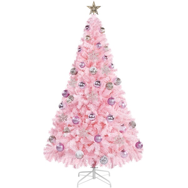 Yaheetech künstliche Weihnachtsbaum , Rosa