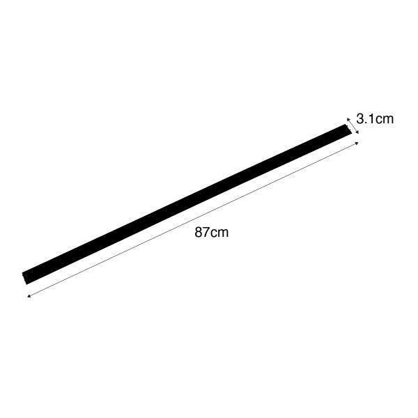 1-Phasen Schienenabdeckung weiß 87 cm - Iconic