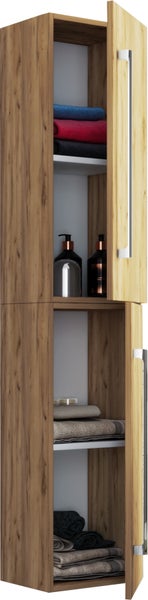 Holz Badmöbel Bad Hochschrank Badschrank Badinos 2