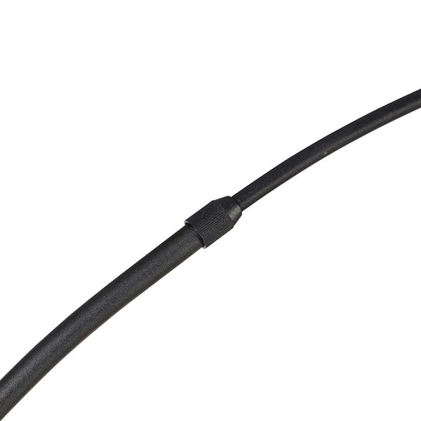 Schwarzes Kabel mit Verbindungselement