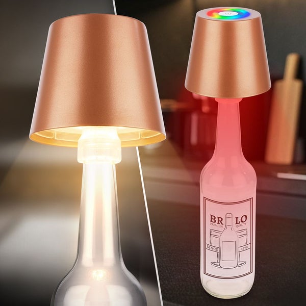 LED Tischlampe Akku LED Tischleuchte Dimmbar Kabellos Terrasse RGB Touch