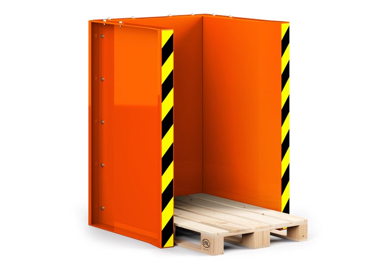 R+R Industrietechnik Paletten Stapel Station RPS-10 BxTxH 1020x945x1425 mm RAL 2004 Reinorange