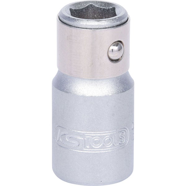 KS TOOLS 1/4 Bit-Adapter-Stecknuss mit Spannring - 911.4327