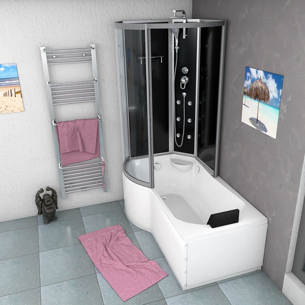 Wanne Dusche Kombination sw K50-R30 100x170