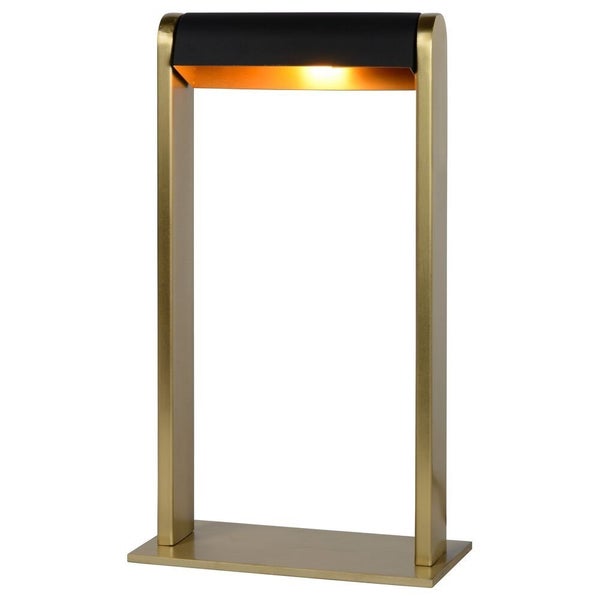 Tischlampe Loras in Gold und Schwarz G9