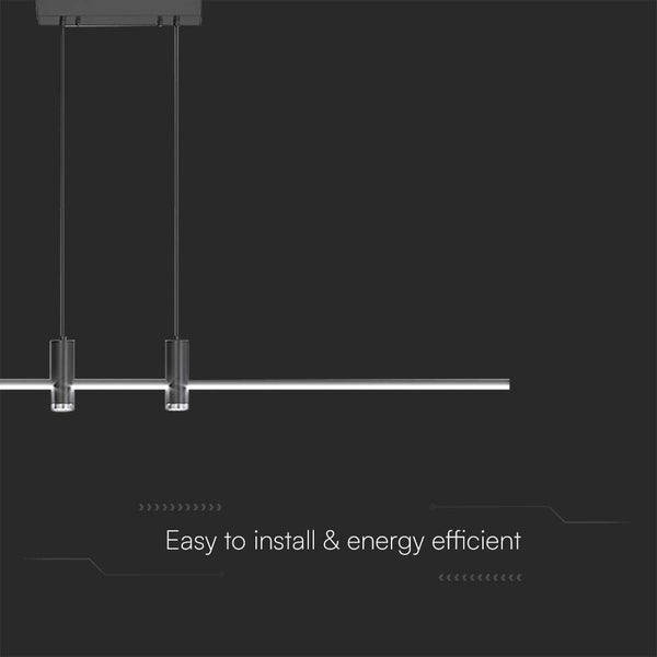 Moderne LED-Hängeleuchte mit geradlinigem Design für Innenräume