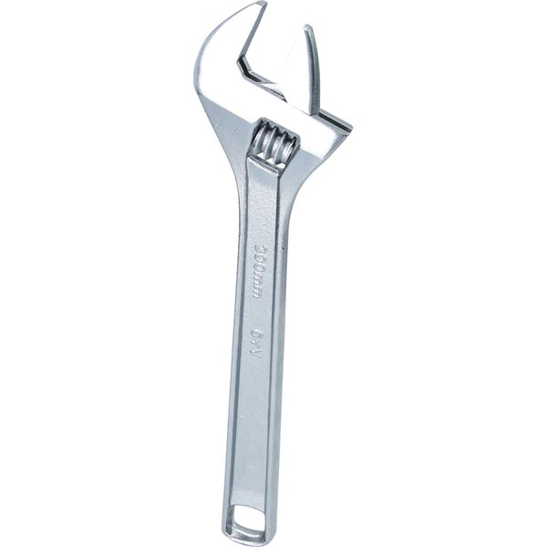 Verstellbarer Schraubenschlüssel, 300 mm, aus Chrom-Vanadium-Stahl