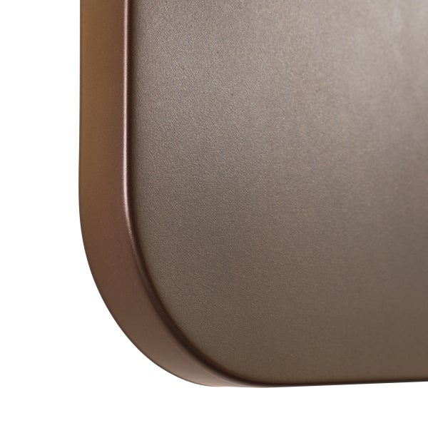 Detailansicht einer braunen Backform