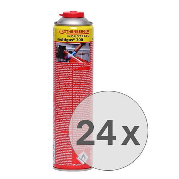 ROTHENBERGER Industrial 24x Multigas 300 600 ml  - 35510