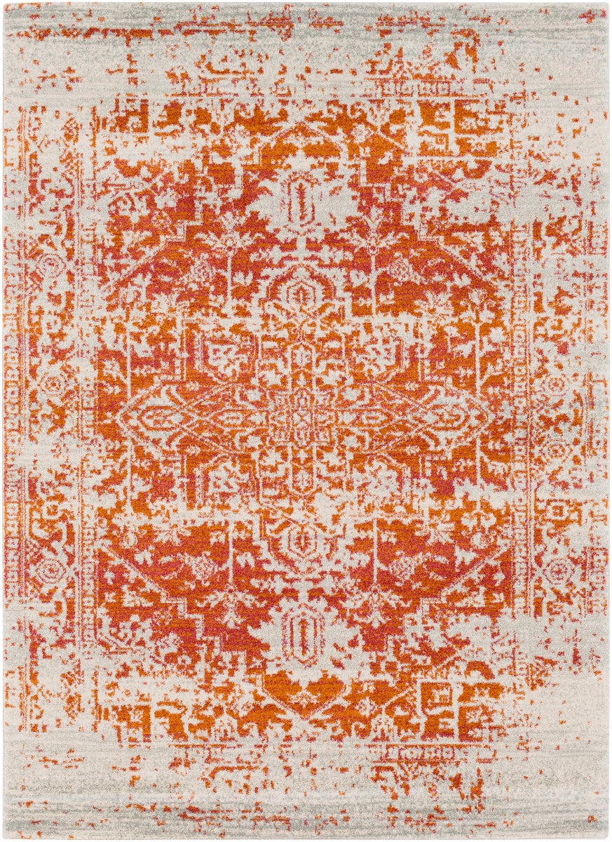 Vintage Orientalischer Teppich - Orange/Beige - 120x170cm - JULIETTE