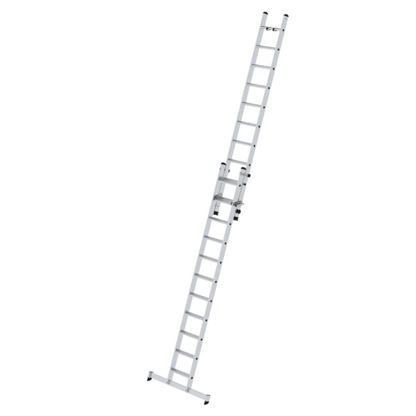 PROREGAL Stufen-Schiebeleiter 2-Teilig mit Traverse 1 x 11 & 1 x 10 Stufen