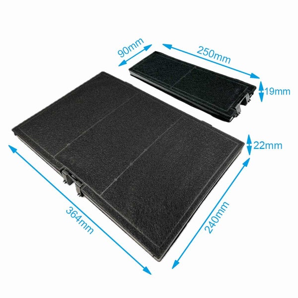 Aktivkohlefilter für Siemens 11018700 / LZ10AKA00 (2 Stück)