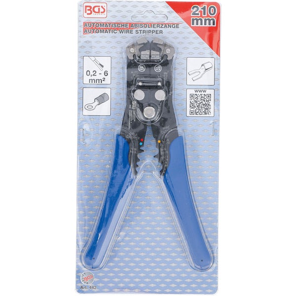 Abisolierzange mit blauen Griffen