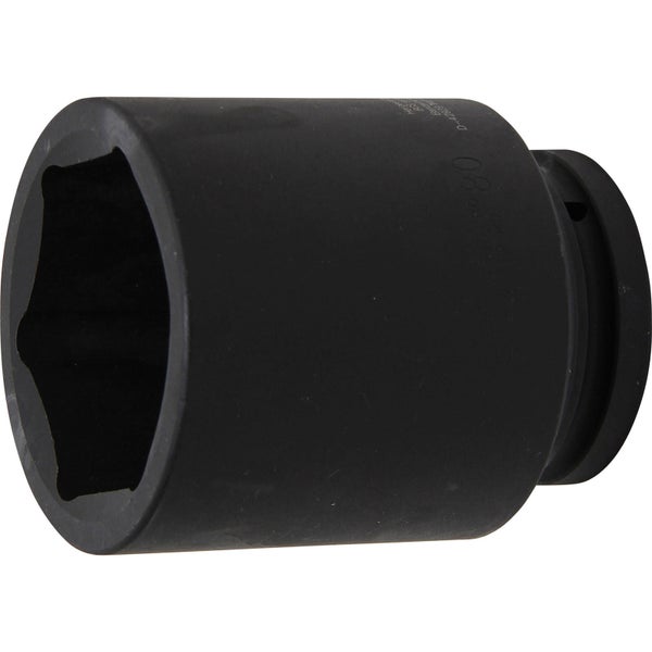 BGS Kraft-Steckschlüssel-Einsatz Sechskant tief Antrieb Innenvierkant 25 mm (1) SW 80 mm - 5500-80