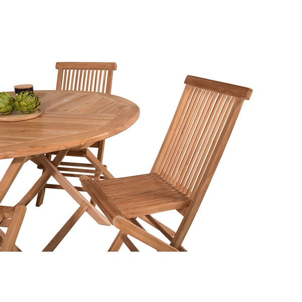 Gartentisch mit Stühlen aus Holz