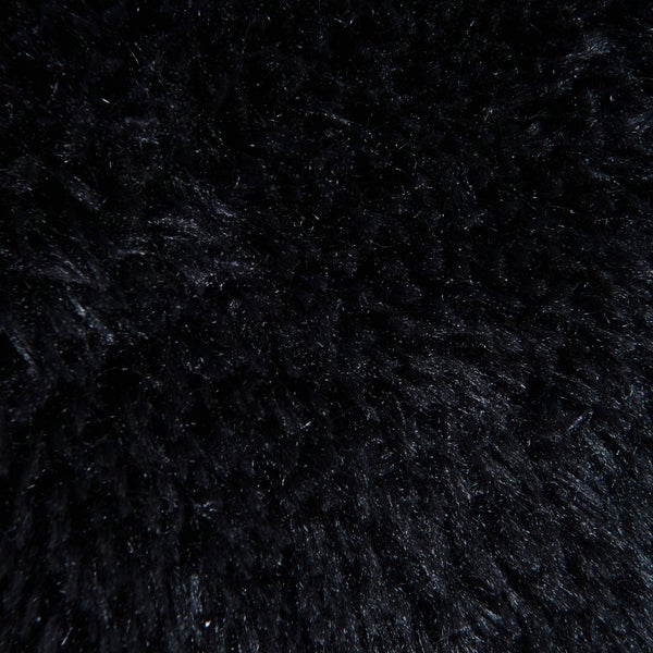 Home Deluxe - Haustierbett MUFFIN - Maße: 120 x 120 x 22 cm, Farbe: Schwarz, inkl. Tierdecke, Baumwollfüllung, waschbarer Bezug, Rutsch- & Wasserfest I Hundebett Hundekissen Bett für Katzen