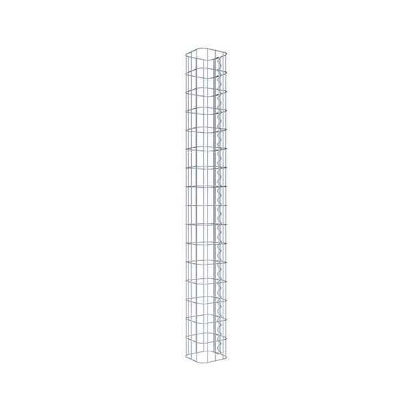 Gabionensäule 17 x 17 cm, MW 5 x 10 cm eckig - Höhe: 1,60 m