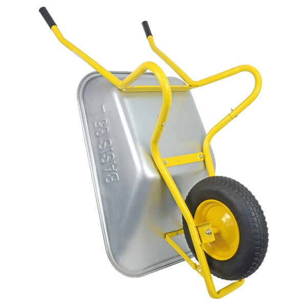 Schubkarre mit Mulde und einem Rad