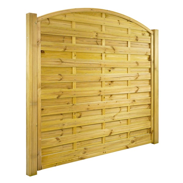 Holzzaun Element mit Bogenabschluss