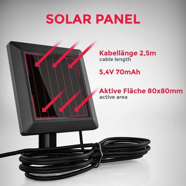 Solarleuchte Garten - LED, Bewegungsmelder, Dämmerungsschalter, 6500K, schwarz
