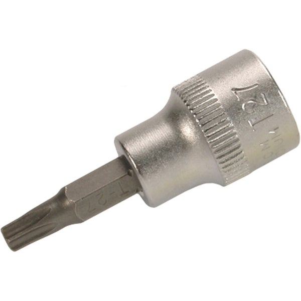 BGS Bit-Einsatz Antrieb Innenvierkant 10 mm (3/8) T-Profil (für Torx) mit Bohrung T25 - 2572