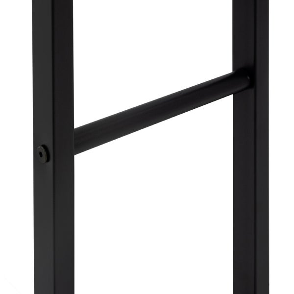 ML-Design Kaminholzregal 80x150x25 cm rechteckig, Schwarz, Metall, Innen/Außen, Brennholzregal Holzaufbewahrung aus beschichtetem Stahl, Kaminholzständer Kaminholzhalter Feuerholzregal für Kamin/Ofen