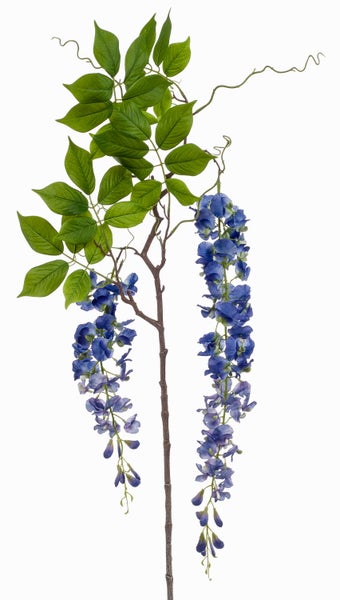 Künstliche Philodendron Selloum Pflanze mit großen, tief geschlitzten grünen Blättern in einem schwarzen Topf.