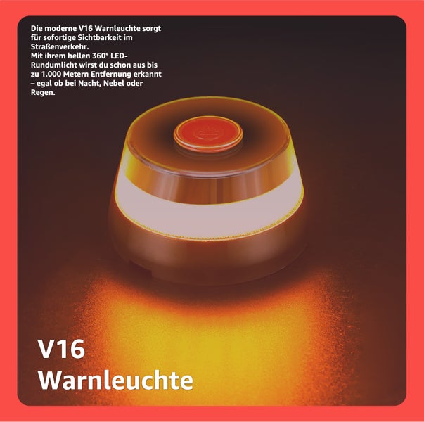 V16 Warnleuchte für den Straßenverkehr
