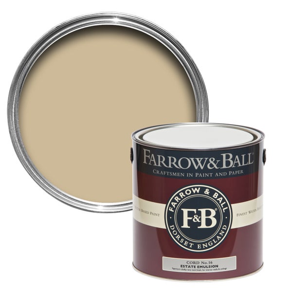 Farbeimer von Farrow and Ball mit geöffnetem Deckel