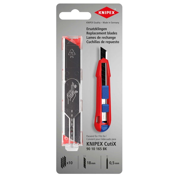 Knipex Cutix Ersatzklingen, 10 Stück, 18 mm
