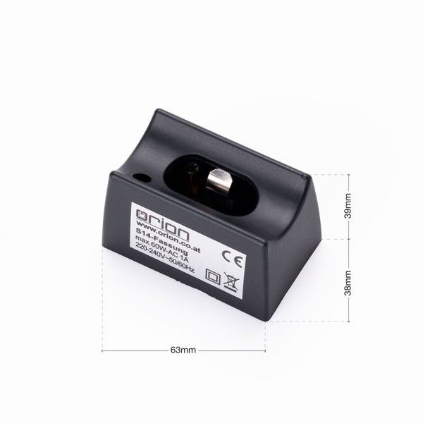 Lampenfassung S14D Linienlampen Kunststoff Schwarz