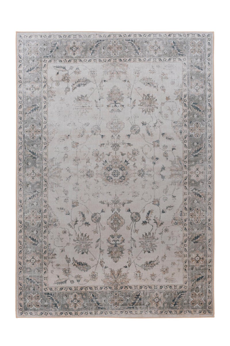 Flachflor Teppich Serenique Multi / Beige Vintage-Design, Used-Look, Orientalisch 80 x 150 cm