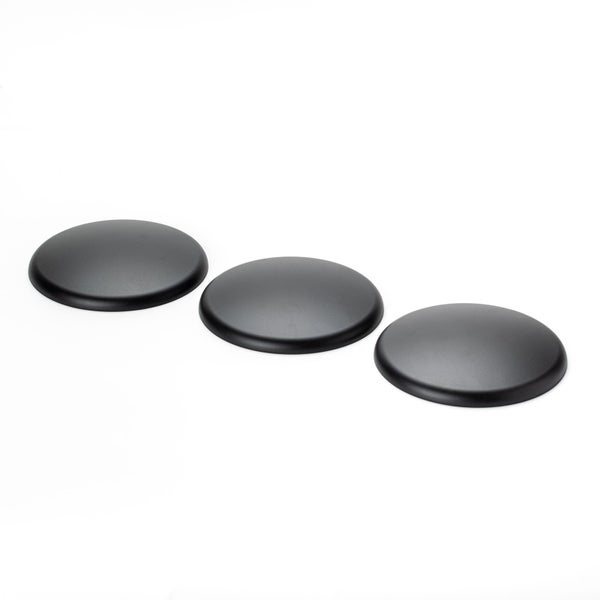 Abdeckung Verteilerbaldachin Extraflach Ø 135mm Schwarz 3 Stück