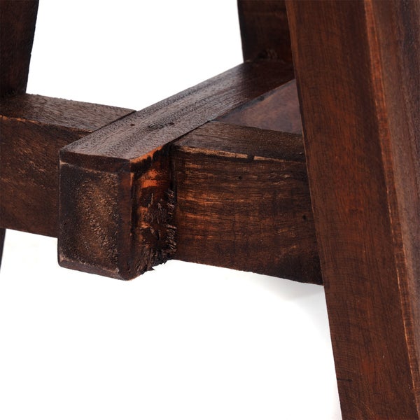 Pflanzenhocker Bern Mahagoni Massivholz 02 hellbraun