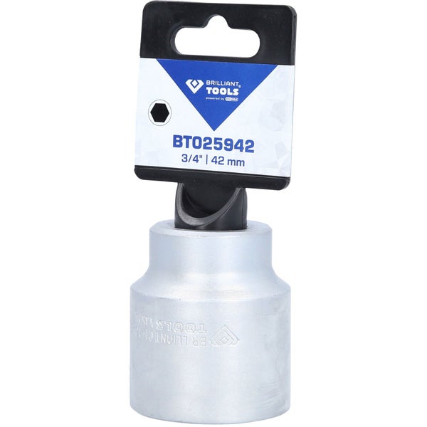 BRILLIANT TOOLS 3/4 Sechskant-Stecknuss 42 mm - BT025942