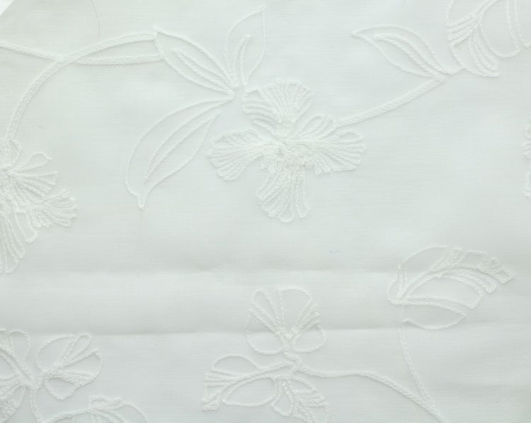 FRANK FLECHTWAREN | Tischläufer Blütenweiß, POLYESTER, 40 x 140 cm