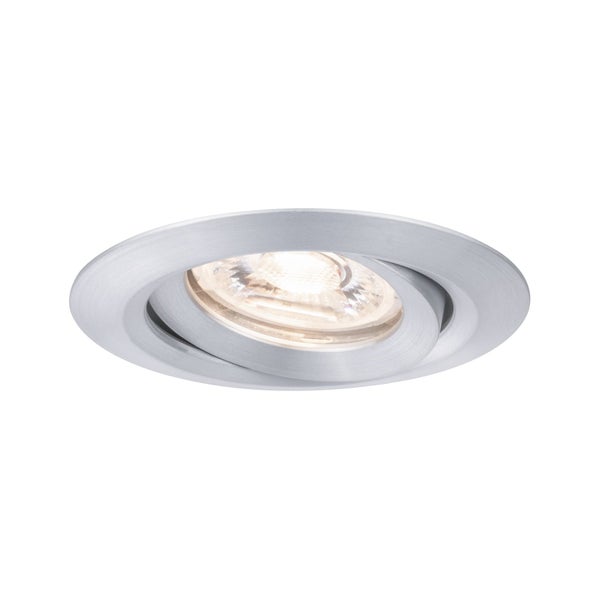 LED Einbauleuchte Easy Dim Nova Mini Plus Coin Einzelleuchte schwenkbar rund 66mm 15° Coin 4,2W 300lm 230V dimmbar 2700K Alu