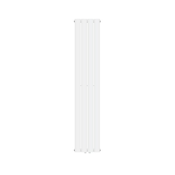 LuxeBath Paneelheizkörper Doppellagig 1600x300 mm Weiß, Design Badheizkörper Mittelanschluss, Bad/Wohnraum Heizung, Designheizkörper Flach Heizkörper, Flachheizkörper Vertikal Röhren, mit Montage-Set