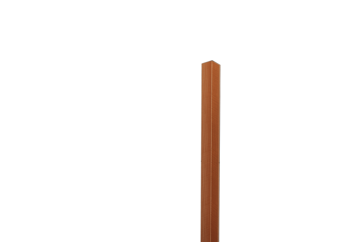 Inneneck-Li-Profil aus Edelstahl 1 cm x 1 cm x 270 cm – satiniertes Kupfer