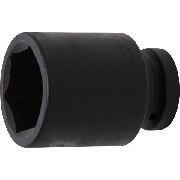 BGS Kraft-Steckschlüssel-Einsatz Sechskant tief Antrieb Innenvierkant 25 mm (1) SW 50 mm - 5500-50