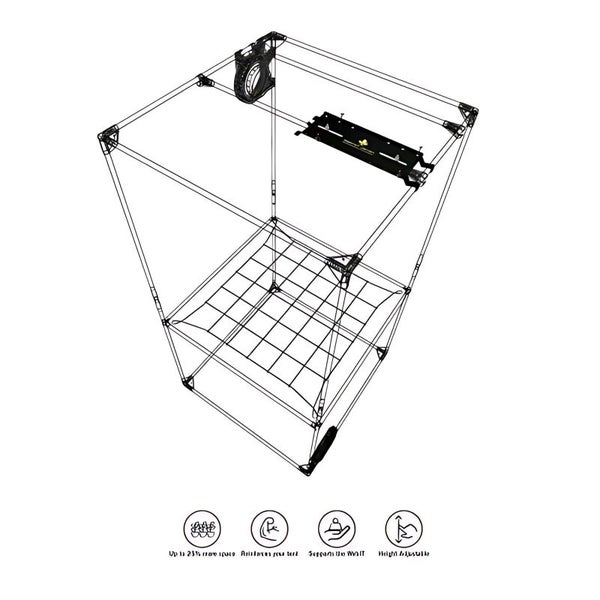 Secret Jardin Space Booster Kit SB-W 120x60 cm 16 mm Für Dark Room Growboxen – Mehr Platz & Stabilität