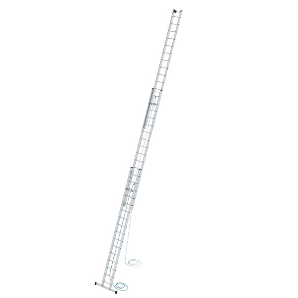 PROREGAL Sprossen-Seilzugleiter 3-Teilig mit Standard-Traverse 3 x 16 Sprossen