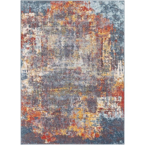 Abstrakt Moderner Teppich Mehrfarbig/Blau 120x170 cm NOA