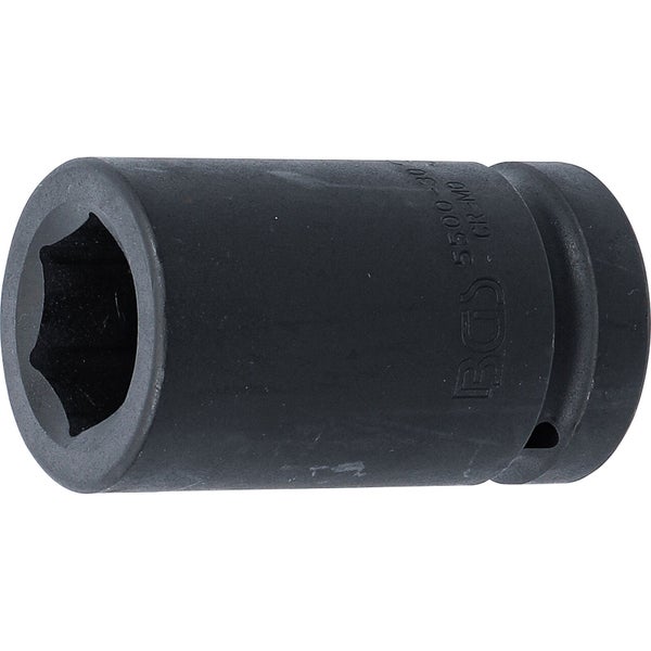 BGS Kraft-Steckschlüssel-Einsatz Sechskant tief Antrieb Innenvierkant 25 mm (1) SW 30 mm - 5500-30
