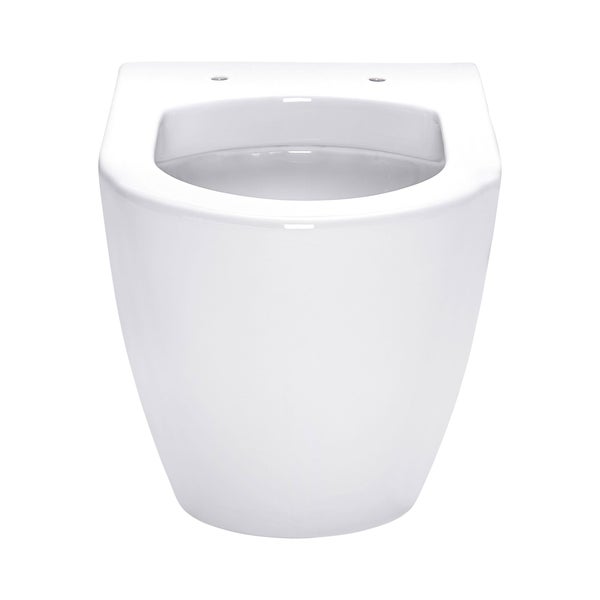 SCHÖNER WOHNEN-Kollektion Wand-WC ANTUS, Weiß, spülrandlose Keramik hänge Toilette, Abgang waagerecht
