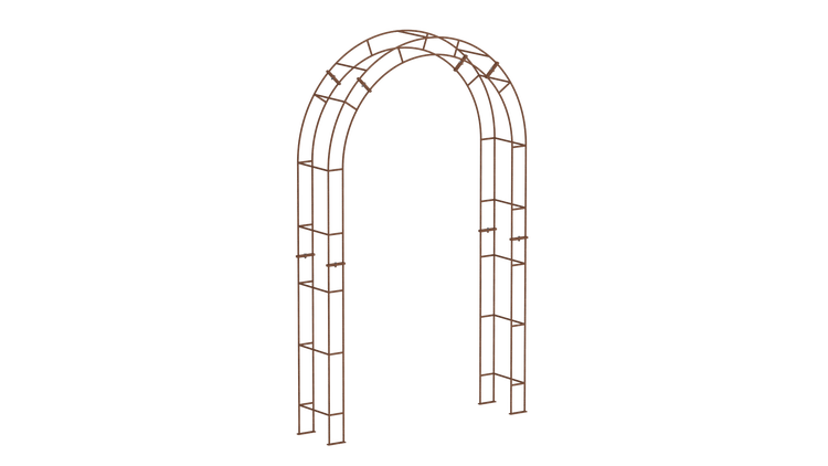 Rosenbogen ELEO Cremona 140x34x230 cm Metall unbeschichtet - Edelrost